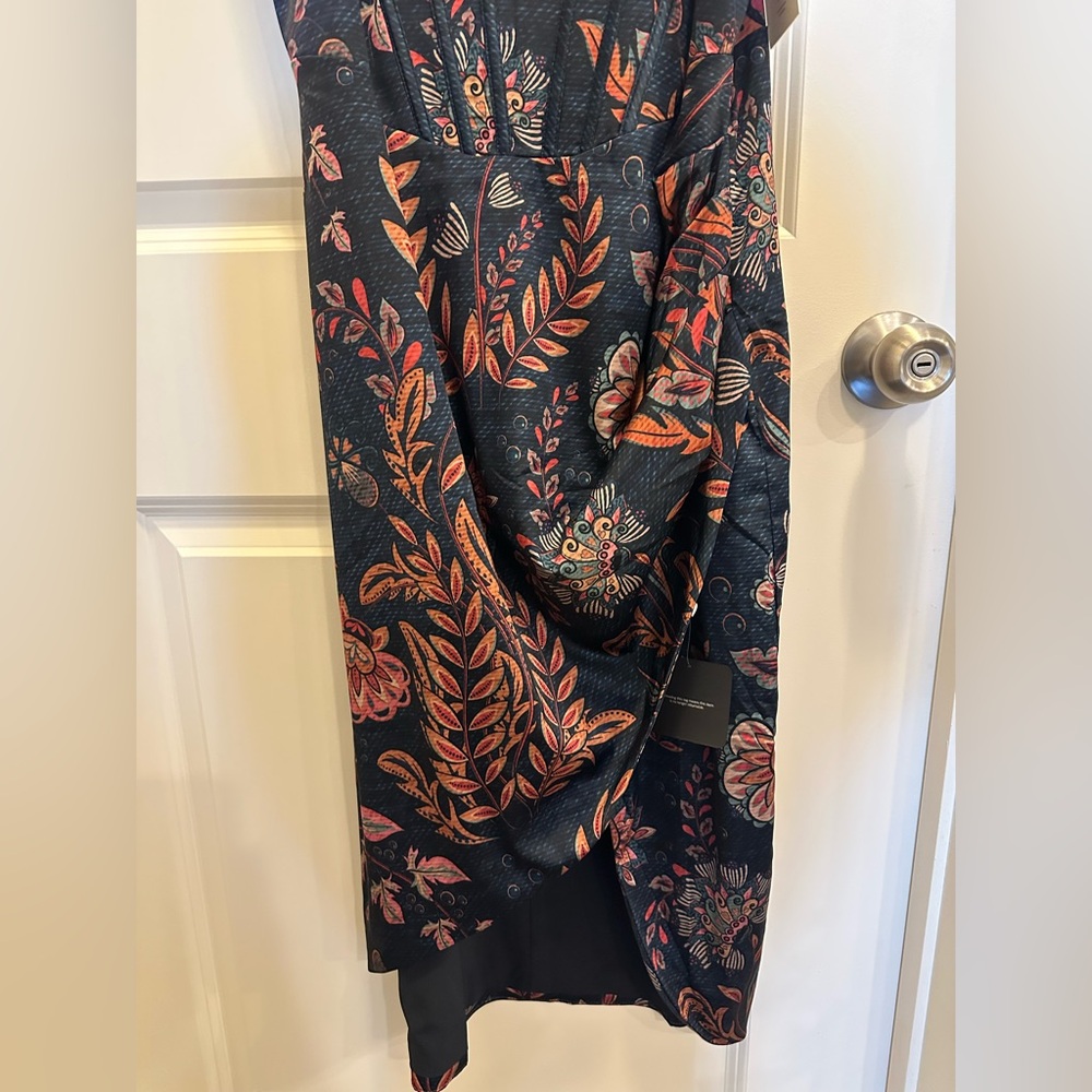 Aerie Navy and Pink Asymmetrical Dress - Picture 4 of 11